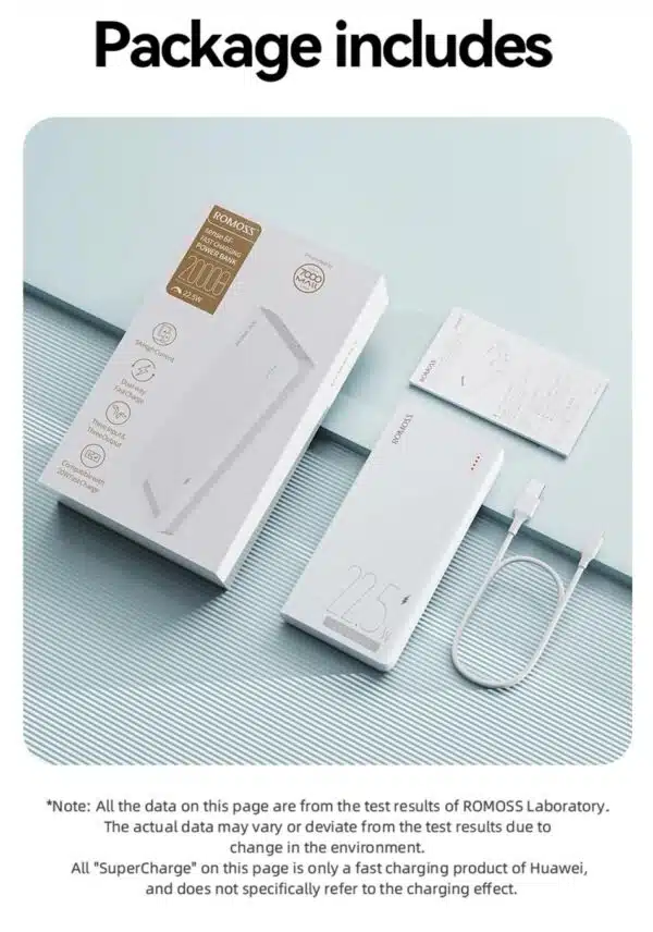 סוללת גיבוי/מטען נייד ROMOSS Sense 6 22.5W 20,000mAh